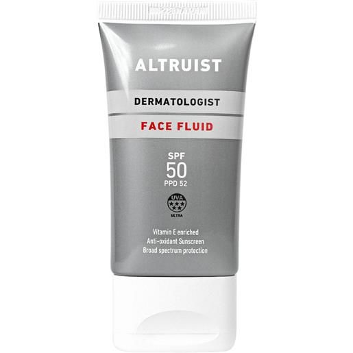 Altruist face fluid sunscreen spf50 crema protettiva con filtro per il viso 50 ml