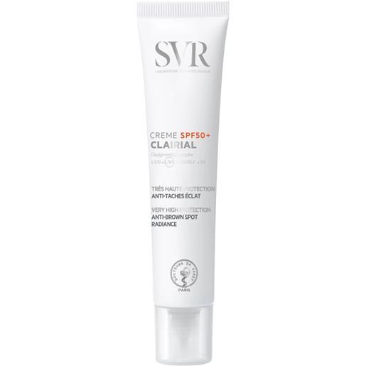 SVR clairial creme spf50+ crema protettiva con filtro per il viso 40 ml