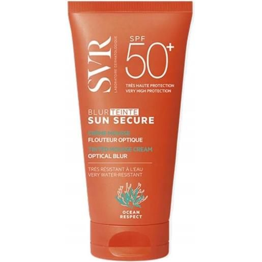 SVR sun secure blur teinte beige rose spf50+ mousse protettiva per il viso con protezione solare 50 ml