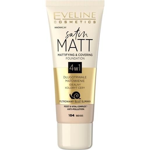 Eveline Make Up eveline satin matt primer per il viso 30 ml beige