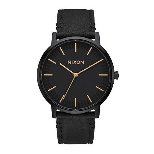 Nixon orologio unisex digitale al quarzo con cinturino in pelle - a1058-1031-00