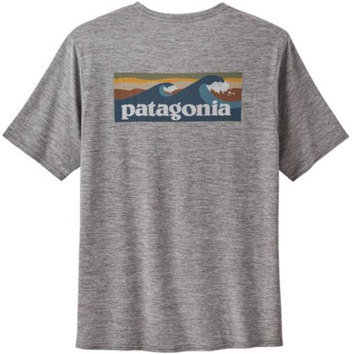 PATAGONIA t-shirt capilene cool daily graphic uomo feather grey
