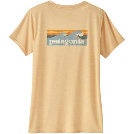 PATAGONIA t-shirt capilene cool daily graphic donna sandy melon