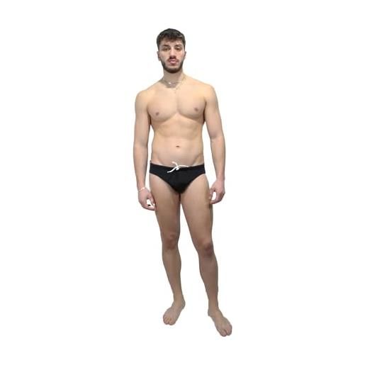 Emporio Armani swimwear Emporio Armani men's denim tape brief slip da bagno, black, 50 uomini