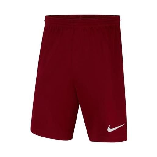 Nike park iii nb - pantaloncini unisex per bambini, unisex - bambini, pantaloncini, bv6865-819, sicurezza arancione/nero, m