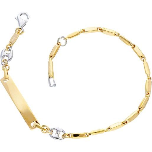 GioiaPura bracciale bambino con targa oro 18kt gioiello gioiapura oro 750 gp-s244100