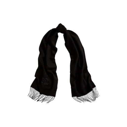 Lauren Ralph Lauren sciarpa logo scarf 454927144 nero taglia unica