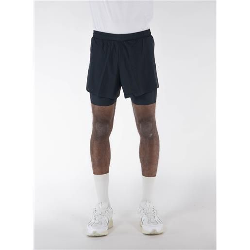 Y3 shorts sportivi con stampa uomo