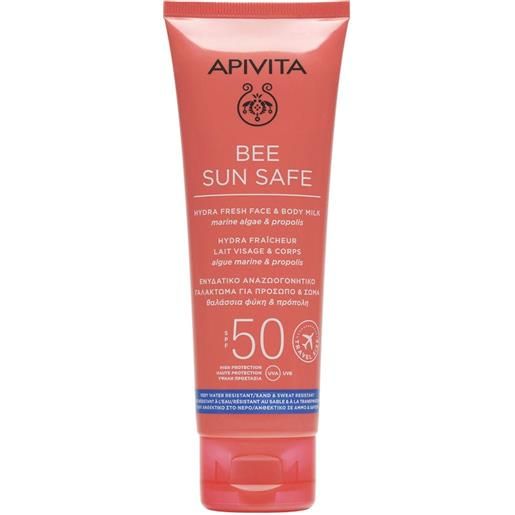 Apivita Sa apivita bee sun safe hydra fresh latte solare spf50 viso corpo 100ml Apivita Sa