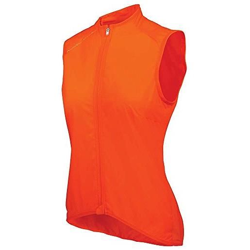 POC avip wo lt wind, gilet da ciclismo impermeabile donna, arancione (zink orange), l
