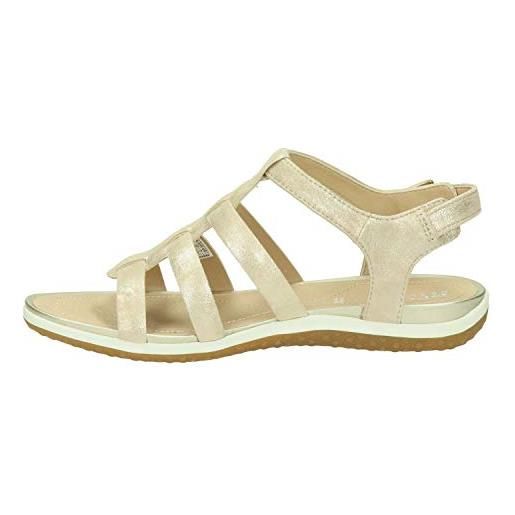 Geox d sandal vega a, sandali donna, beige (sand), 39 eu
