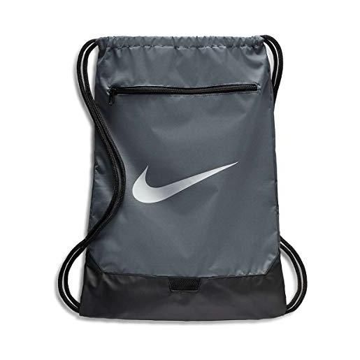 Nike nk brsla gmsk - 9.0 (23l), sacca sportiva unisex - adulto, flint grey/flint grey/(white), misc