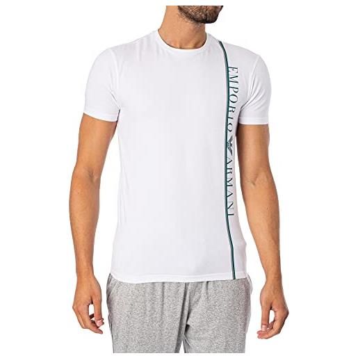 Emporio Armani maglietta da uomo, con logo underline, t shirt nero, l
