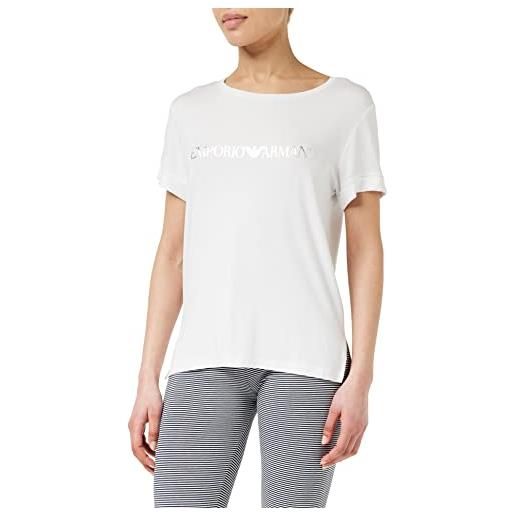Emporio Armani maglietta da donna elasticizzata in viscosa t-shirt, bianco