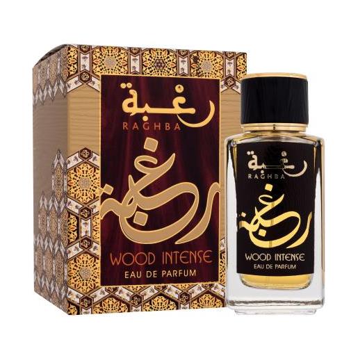 Lattafa raghba wood intense 100 ml eau de parfum per uomo