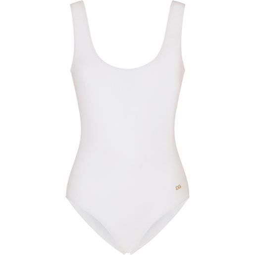Dolce & Gabbana costume intero con scollatura posteriore - bianco