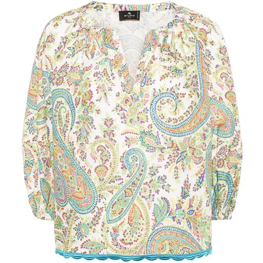 ETRO blusa con stampa paisley - multicolore