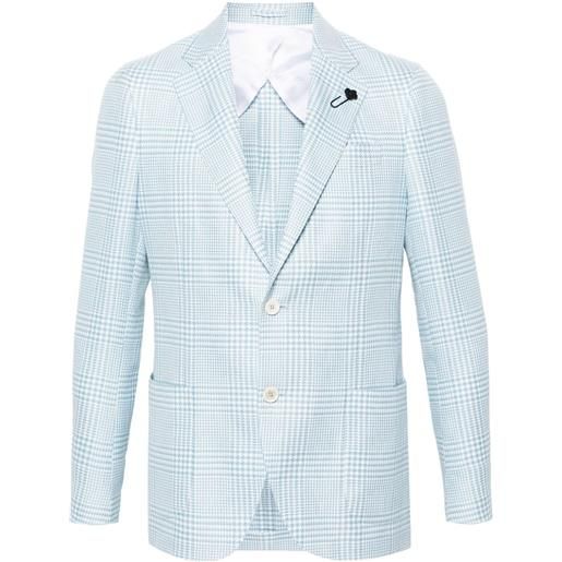 Lardini blazer special a quadri - bianco