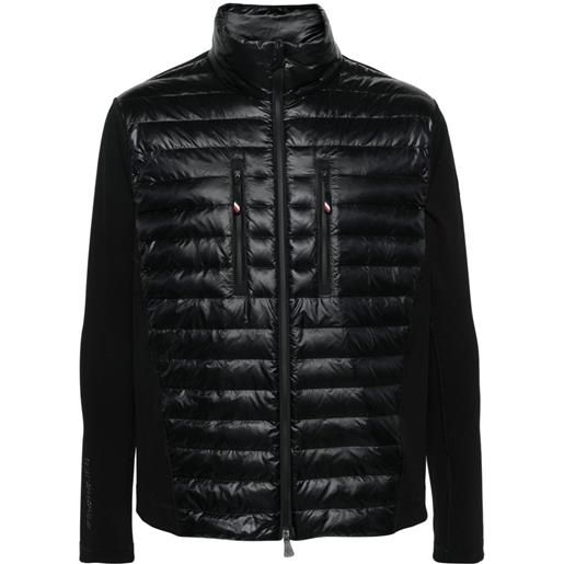 Moncler Grenoble giacca leggera con inserti a contrasto - nero
