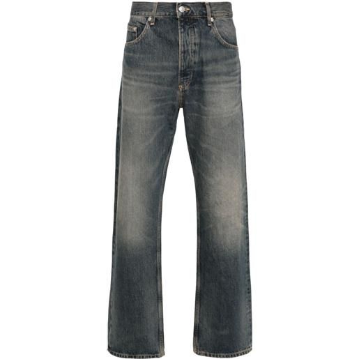 SANDRO jeans slim con effetto schiarito - blu