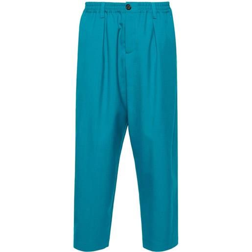 Marni pantaloni crop - blu