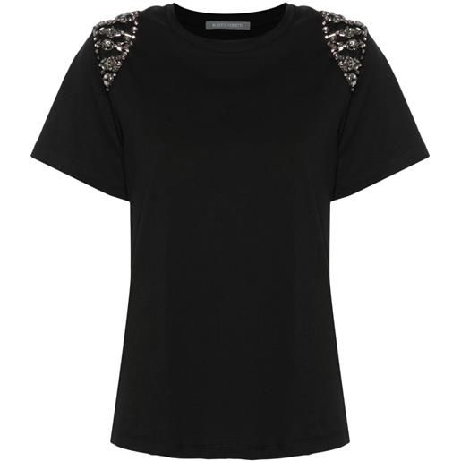 Alberta Ferretti t-shirt con decorazione - nero