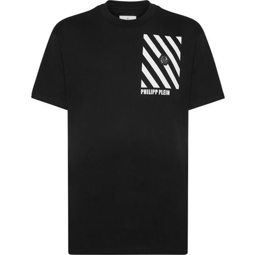 Philipp Plein t-shirt con applicazione logo - nero