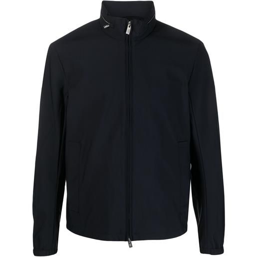 Emporio Armani giacca con zip a collo alto - blu