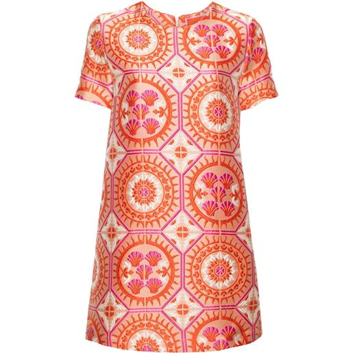 La DoubleJ abito corto con motivo jacquard - toni neutri