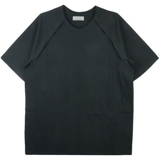 Yohji Yamamoto t-shirt con design a strati - nero