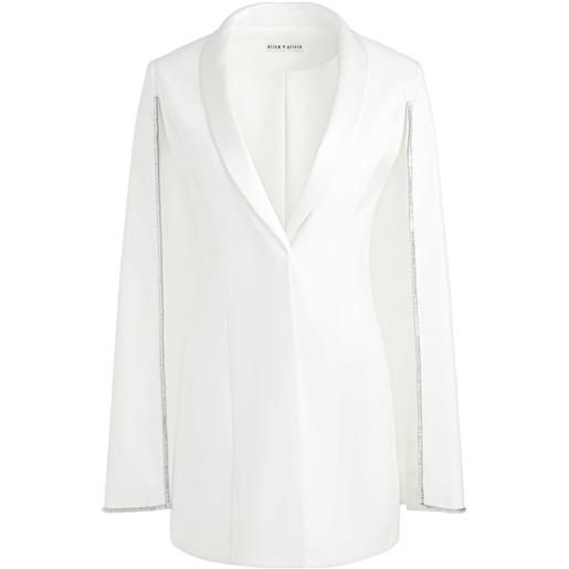alice + olivia abito modello blazer esther - bianco