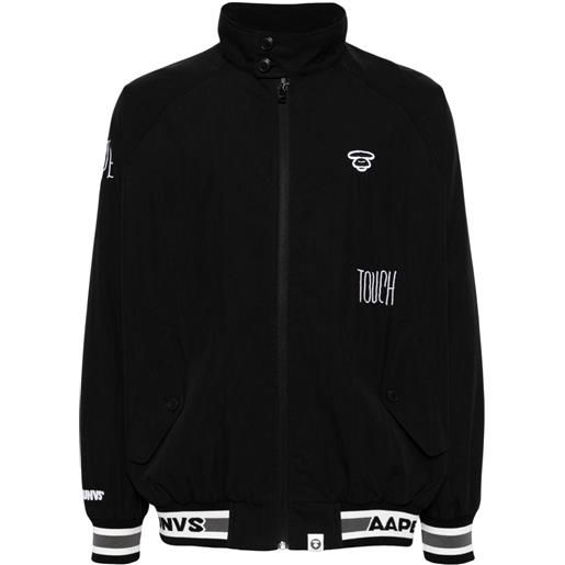 AAPE BY *A BATHING APE® bomber con applicazione - nero
