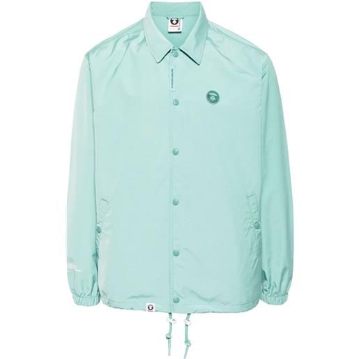 AAPE BY *A BATHING APE® giacca-camicia con applicazione - verde