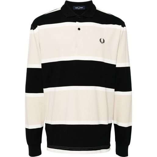 Fred Perry polo a righe - nero
