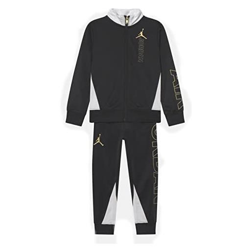 Nike jordan tuta zip tricot nero/oro (5-6 anni)