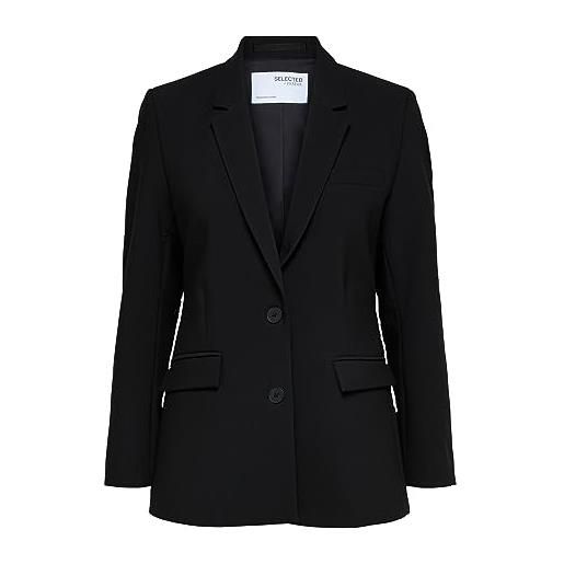 Selected Femme NOS slfrita classic blazer black noos, nero, 42 donna
