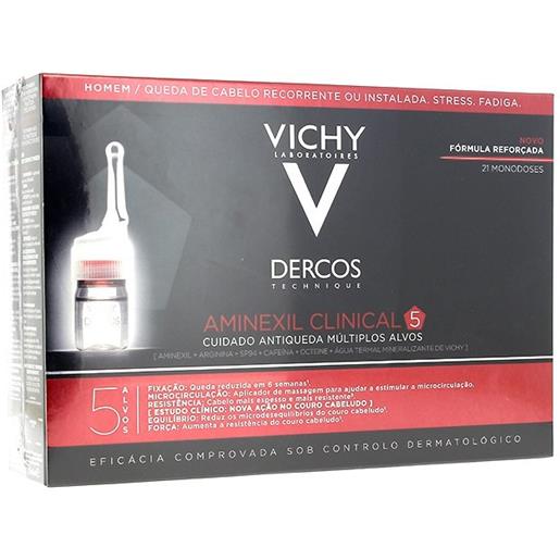 Vichy dercos aminexil intensive5 trattamento anticaduta uomo 21 flaconi