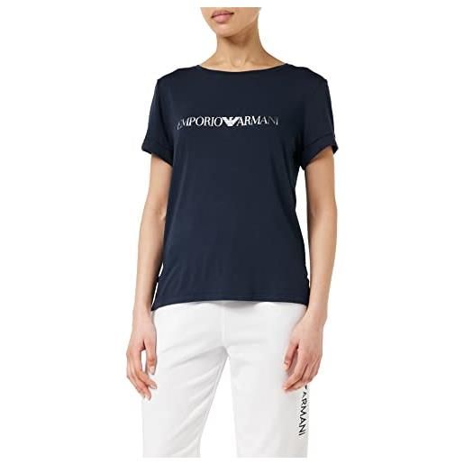 Emporio Armani maglietta da donna elasticizzata in viscosa t-shirt, bianco