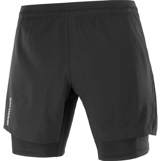 Salomon - pantaloncini tecnici e confortevoli - cross tw shorts m deep black per uomo - taglia s, m, l - nero