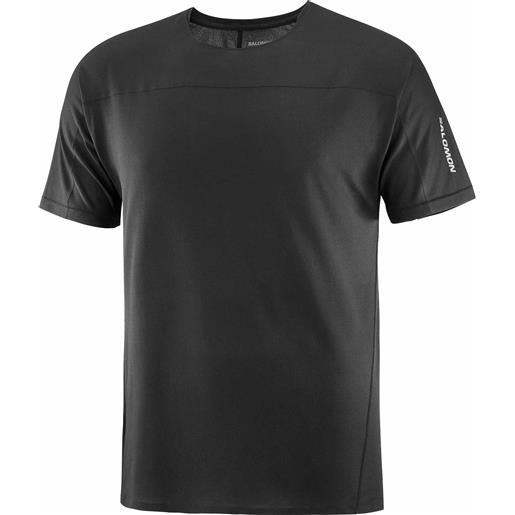 Salomon - maglietta a maniche corte ultraleggera - sense aero ss tee m deep black per uomo - taglia s, m, l, xl - nero