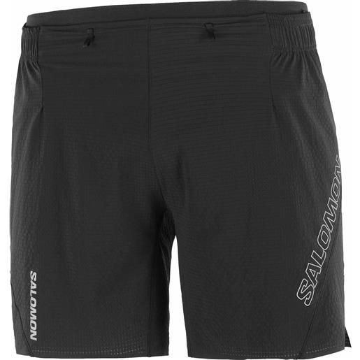 Salomon - shorts tecnici leggeri - sense aero 7'' shorts m deep black per uomo - taglia s, m, l, xl - nero