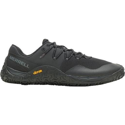 Merrell - scarpe da trail - trail glove 7 black/black per uomo - taglia 41.5,43.5 - nero