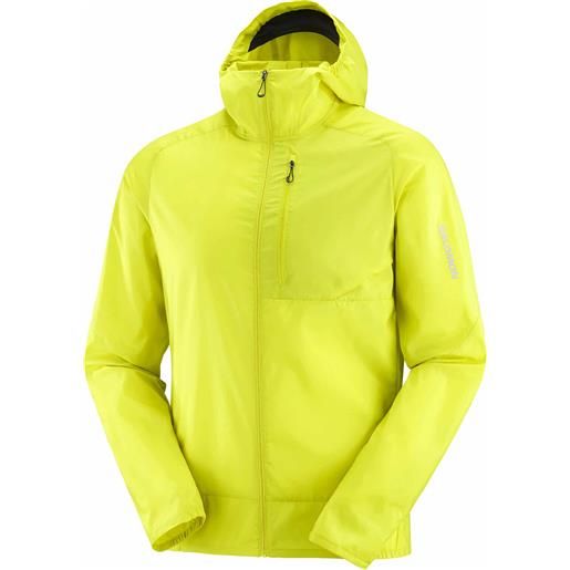 Salomon - giacca a vento - bonatti cross fz hd m citronelle/sulphur spring per uomo - taglia s, m, l, xl - giallo