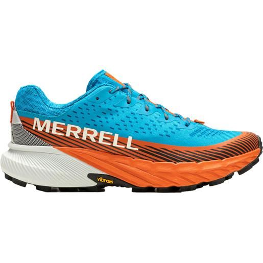 Merrell - scarpe da trail - agility peak 5 tahoe-cloud per uomo - taglia 41,41.5,42,43,43.5,44,44.5 - blu