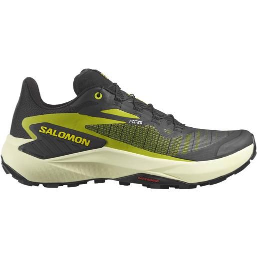 Salomon - scarpe da trail running - genesis black/sulphur spring/transparent yellow per uomo - taglia 6,5 uk, 7 uk, 7,5 uk, 8 uk, 8,5 uk, 9 uk, 9,5 uk, 10 uk, 10,5 uk, 11 uk, 11,5 uk, 12 uk - nero