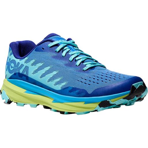 Hoka - scarpe da trail - torrent 3 m virtual blue / lettuce per uomo - taglia 7.5,8,8.5,9,9.5,10,10.5,11,11.5