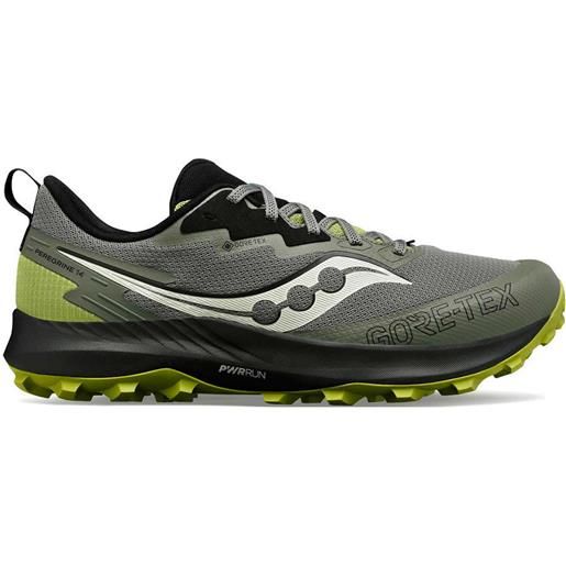 Saucony - scarpe trail - peregrine 14 gtx bough / olive per uomo - taglia 41,42,42.5,43,44,44.5 - kaki