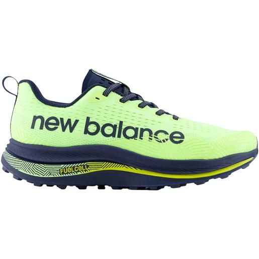 New Balance - scarpe trail - supercomp trail m bleached lime glo per uomo - taglia 41.5,42,42.5,43,44,44.5,45,45.5 - giallo