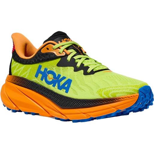 Hoka - scarpe da trail - challenger atr 7 m black / lettuce per uomo - taglia 7.5,8,9,9.5,10,10.5,11,12 - verde