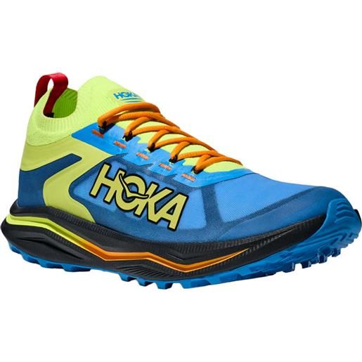 Hoka - scarpe da trail - zinal 2 m diva blue / lettuce per uomo - taglia 7,7.5,8.5,9,9.5,10,10.5,11,11.5,12